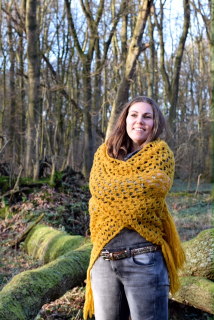 Informeer Ass Heerlijk Haakpatroon chique sjaal - Happy Handmade living
