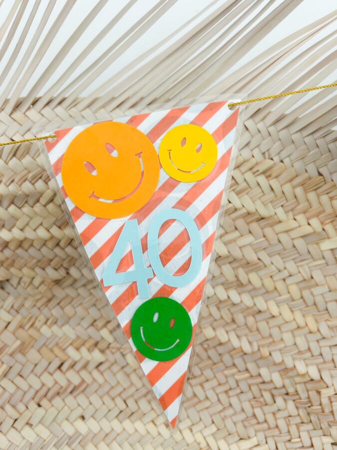 Maak een unieke verjaardagsslinger met papier en een lamineermachine
